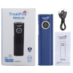 TrustFire MiniX6-SE EDC Flashlight – 1500 Lumens + UV Light, Magnetic Tail, Type-C Charging