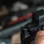 Osight XE AMRS Enclosed Red Dot Sight – 2/6+32 MOA Multi-Reticle, Side-Loading Battery, RMR Footprint, Collapsible Backup Sight