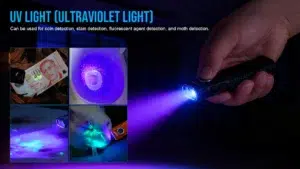 TrustFire MiniX6-SE EDC Flashlight – 1500 Lumens + UV Light, Magnetic Tail, Type-C Charging