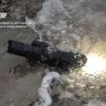 TrustFire R9 Tactical Flashlight with Green Laser – 2100 Lumens, 240m Throw, Picatinny Rail Mount