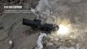 TrustFire R9 Tactical Flashlight with Green Laser – 2100 Lumens, 240m Throw, Picatinny Rail Mount
