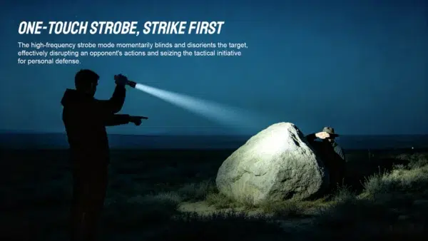 TrustFire T25R Dual-Tail-Switch Tactical Flashlight – 2000 Lumens, 350m Throw, One-Touch Strobe - Image 14