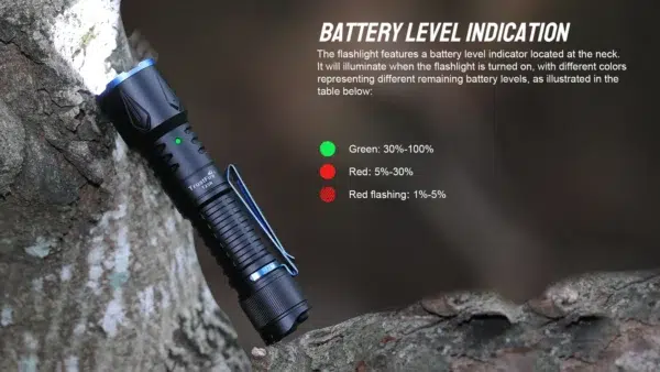 TrustFire T25R Dual-Tail-Switch Tactical Flashlight – 2000 Lumens, 350m Throw, One-Touch Strobe - Image 16