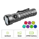 Wurkkos TS26 Anduril 2 EDC Flashlight – 3470 Lumens, 197m Throw, RGB AUX, USB-C Reverse Charging, Magnetic Tail