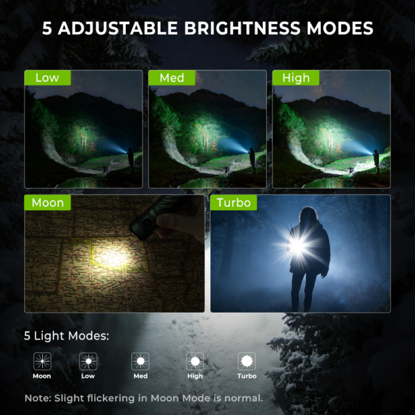Wurkkos TS26 Anduril 2 EDC Flashlight – 3470 Lumens, 197m Throw, RGB AUX, USB-C Reverse Charging, Magnetic Tail - Image 6