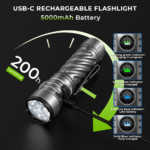 Wurkkos TS26 Anduril 2 EDC Flashlight – 3470 Lumens, 197m Throw, RGB AUX, USB-C Reverse Charging, Magnetic Tail
