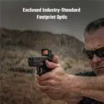 Osight XE AMRS Enclosed Red Dot Sight – 2/6+32 MOA Multi-Reticle, Side-Loading Battery, RMR Footprint, Collapsible Backup Sight