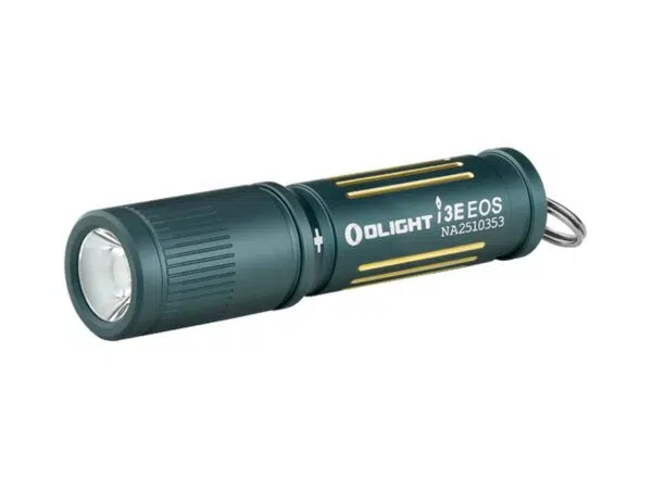 Olight i3E EOS Keychain Flashlight – 90 Lumens, AAA Battery, Twist Tailcap, 44m Throw