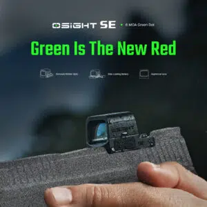 Osight SE 6 MOA Enclosed Red / Green Dot Sight – RMSc Footprint, Side-Loading Battery, 27.5 g