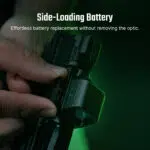 Osight SE 6 MOA Enclosed Red / Green Dot Sight – RMSc Footprint, Side-Loading Battery, 27.5 g