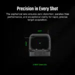 Osight SE 6 MOA Enclosed Red / Green Dot Sight – RMSc Footprint, Side-Loading Battery, 27.5 g