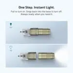Olight iUltra Keychain Flashlight – 80 Lumens, 28 m Throw, Built-in USB-C, Magnetic Base, 20 g