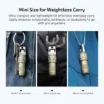 Olight iUltra Keychain Flashlight – 80 Lumens, 28 m Throw, Built-in USB-C, Magnetic Base, 20 g