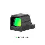 Osight SE 6 MOA Enclosed Red / Green Dot Sight – RMSc Footprint, Side-Loading Battery, 27.5 g