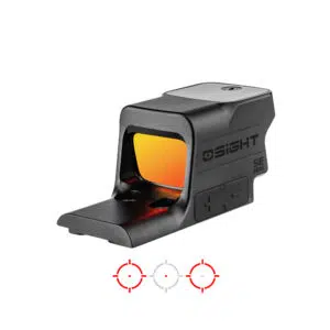 Osight SE MOS Enclosed Red Dot – Direct MOS Mount, 2 MOA Dot & 32 MOA Circle, Side-Loading Battery