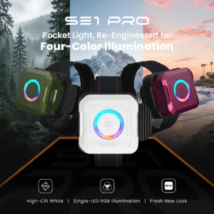OPEN BOX Sofirn SE1 Pro EDC Pocket Light – 300 Lumens, 70 m, High-CRI 5000K, RGB, 21 g