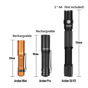 ThruNite Archer Mini – 405 Lumens, 87 m Throw, USB-C SST20 Pocket Light
