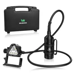 Wurkkos D1 Technical Canister Dive Light – 6000 Lumens, 500 m, 150 m Depth, Spot / Flood / Red / UV