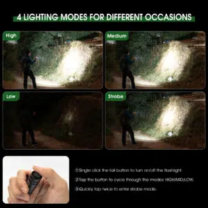 Pioocan L2 by Wuben – 1200 Lumens, 115 m Dual-Fuel EDC