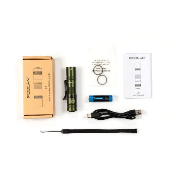 Pioocan L2 by Wuben – 1200 Lumens, 115 m Dual-Fuel EDC - Image 20