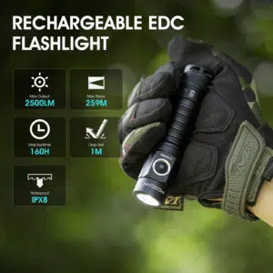 Pioocan S10Pro by Wuben – 2500 Lumens, 259 m Magnetic EDC