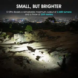 Pioocan S10Pro by Wuben – 2500 Lumens, 259 m Magnetic EDC