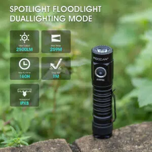 Pioocan S10Pro by Wuben – 2500 Lumens, 259 m Magnetic EDC