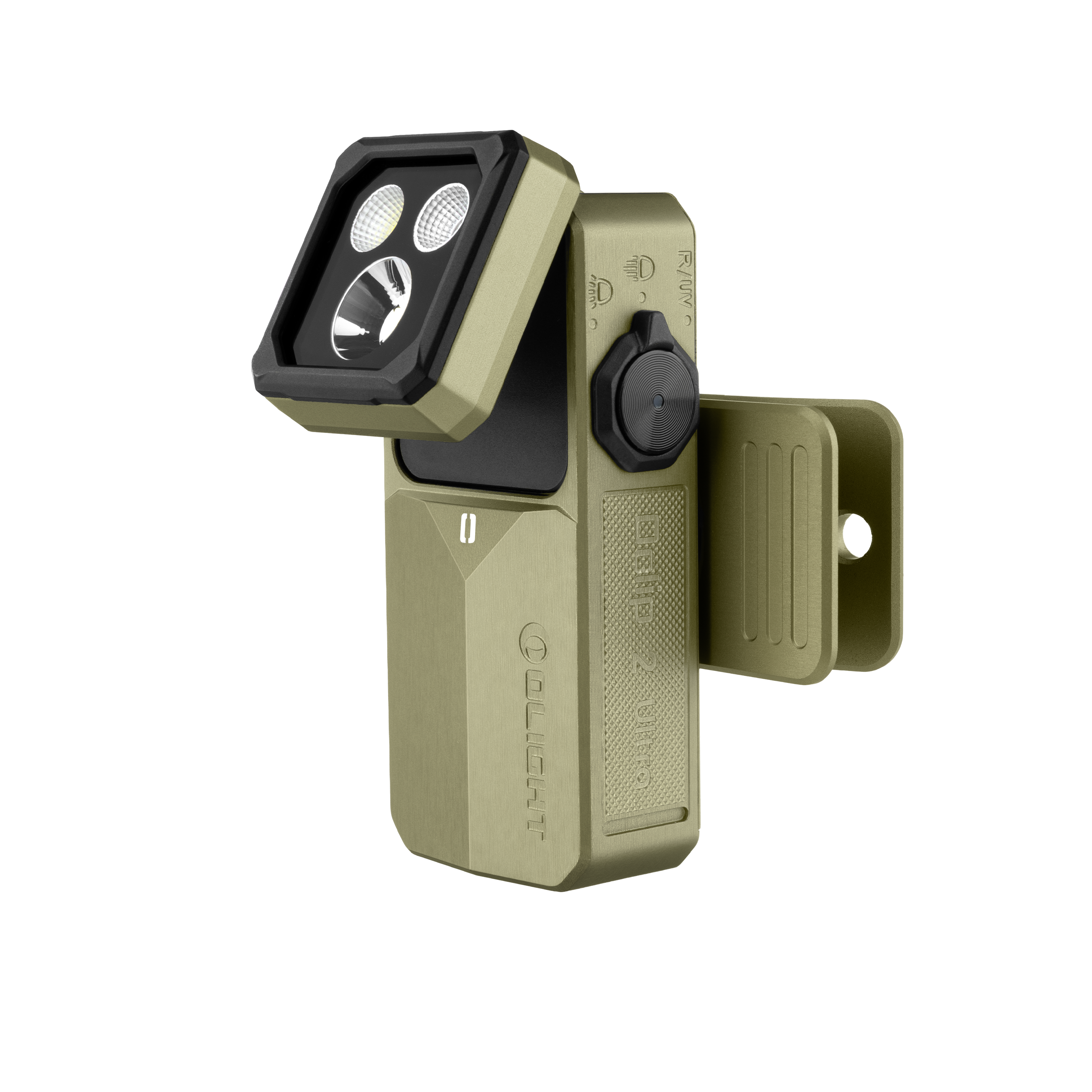 Olight Oclip 2 Ultra – 580 lm Flood, Spot, Red, UV